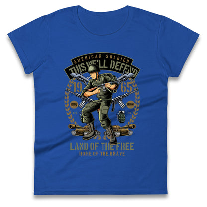 American Soldier Ladies T Shirt