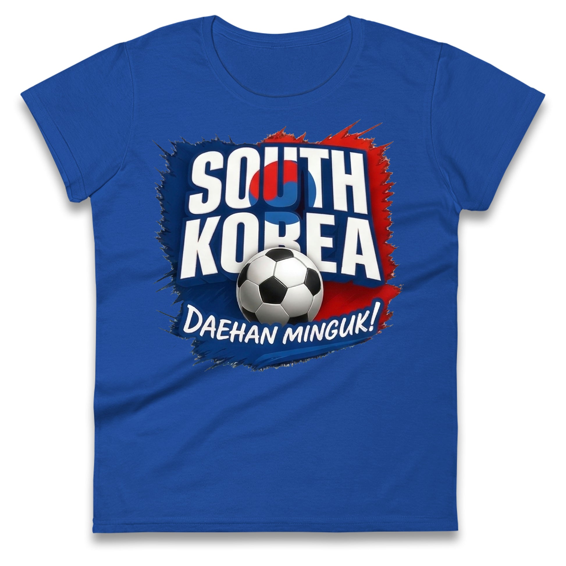 South Korea Football Ladies T Shirt