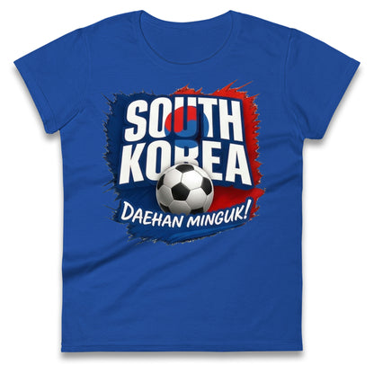 South Korea Football Ladies T Shirt