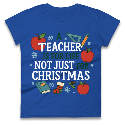 Teacher Christmas Ladies T Shirt