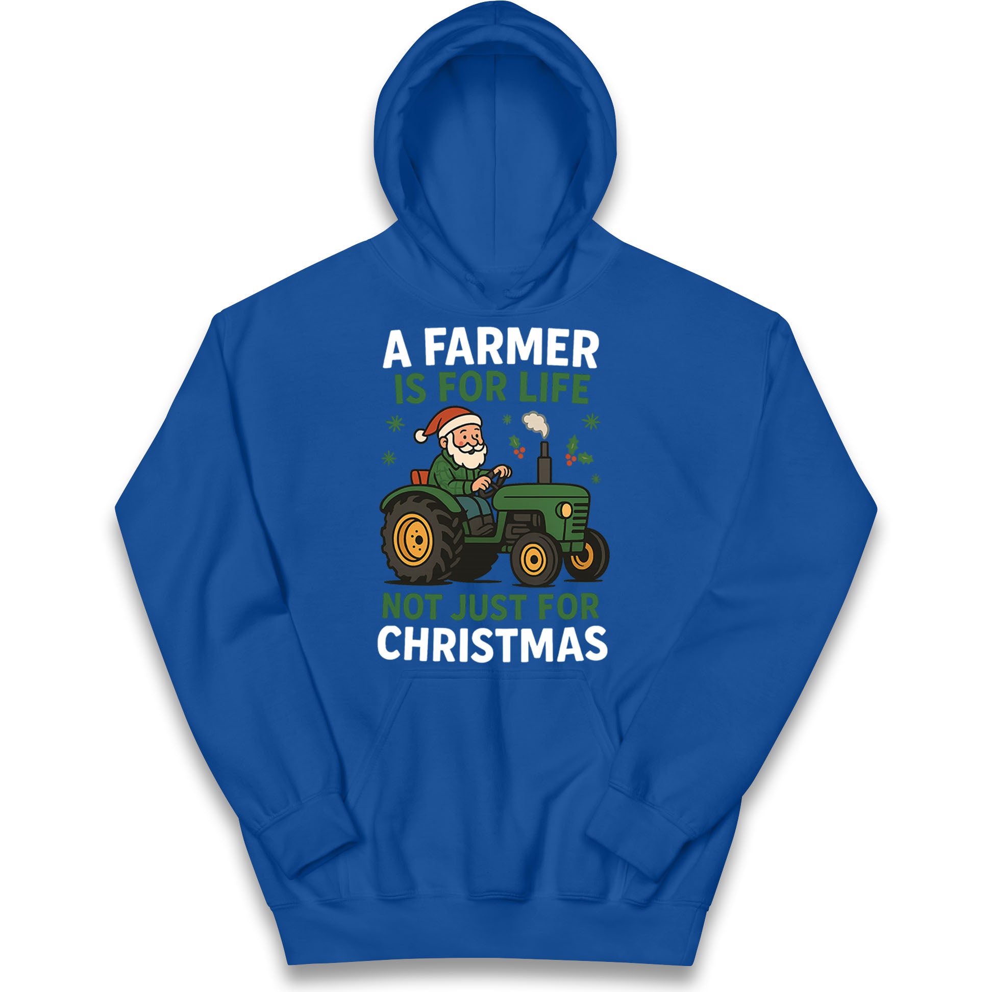 Farmer Christmas Kids Hoodie