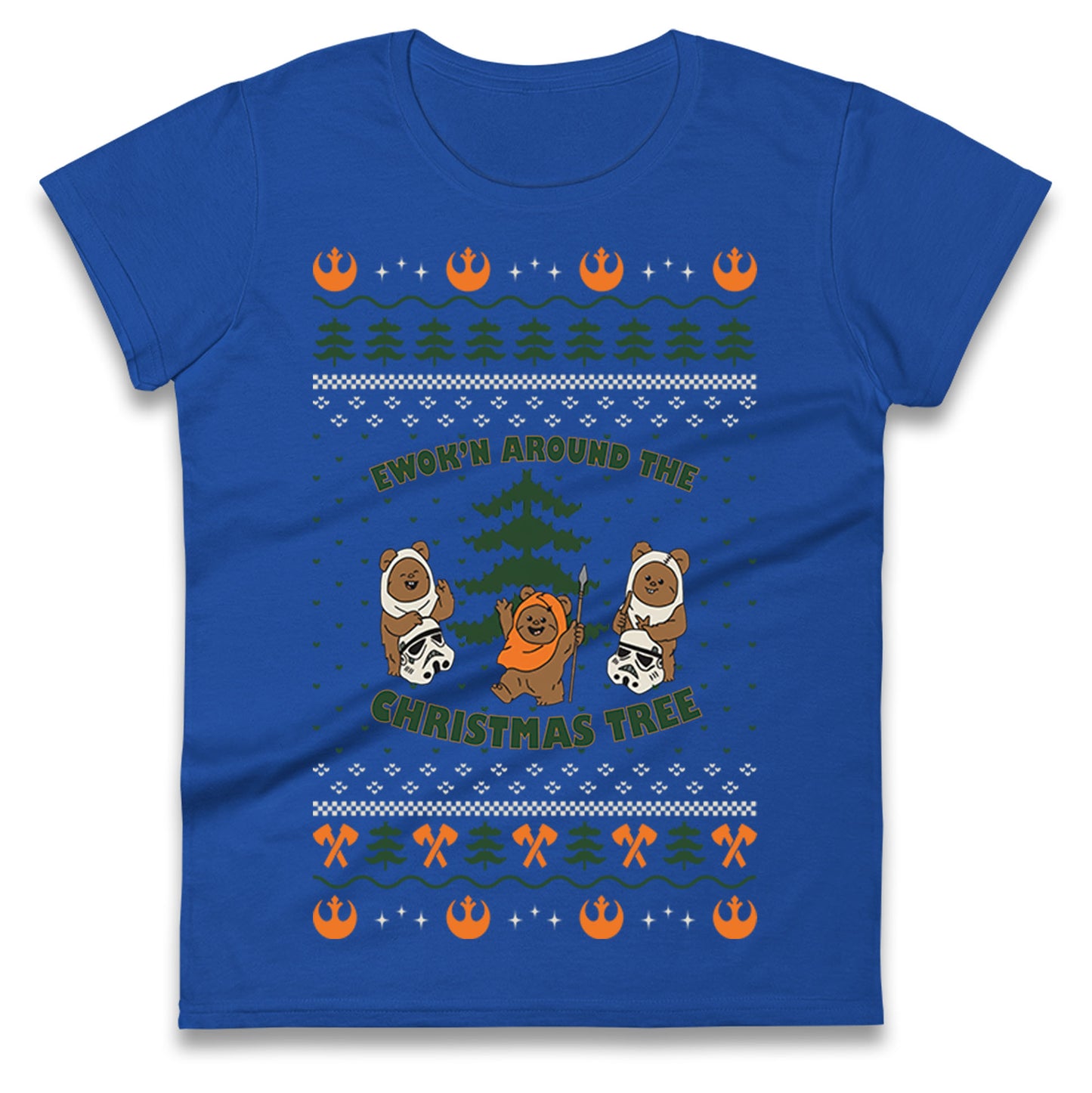 Star Wars Ewoks Christmas Ladies T Shirt