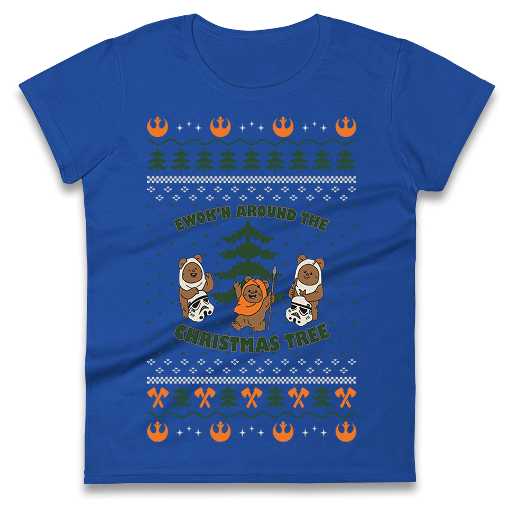 Star Wars Ewoks Christmas Ladies T Shirt
