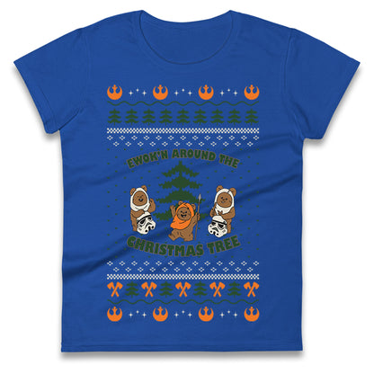 Star Wars Ewoks Christmas Ladies T Shirt
