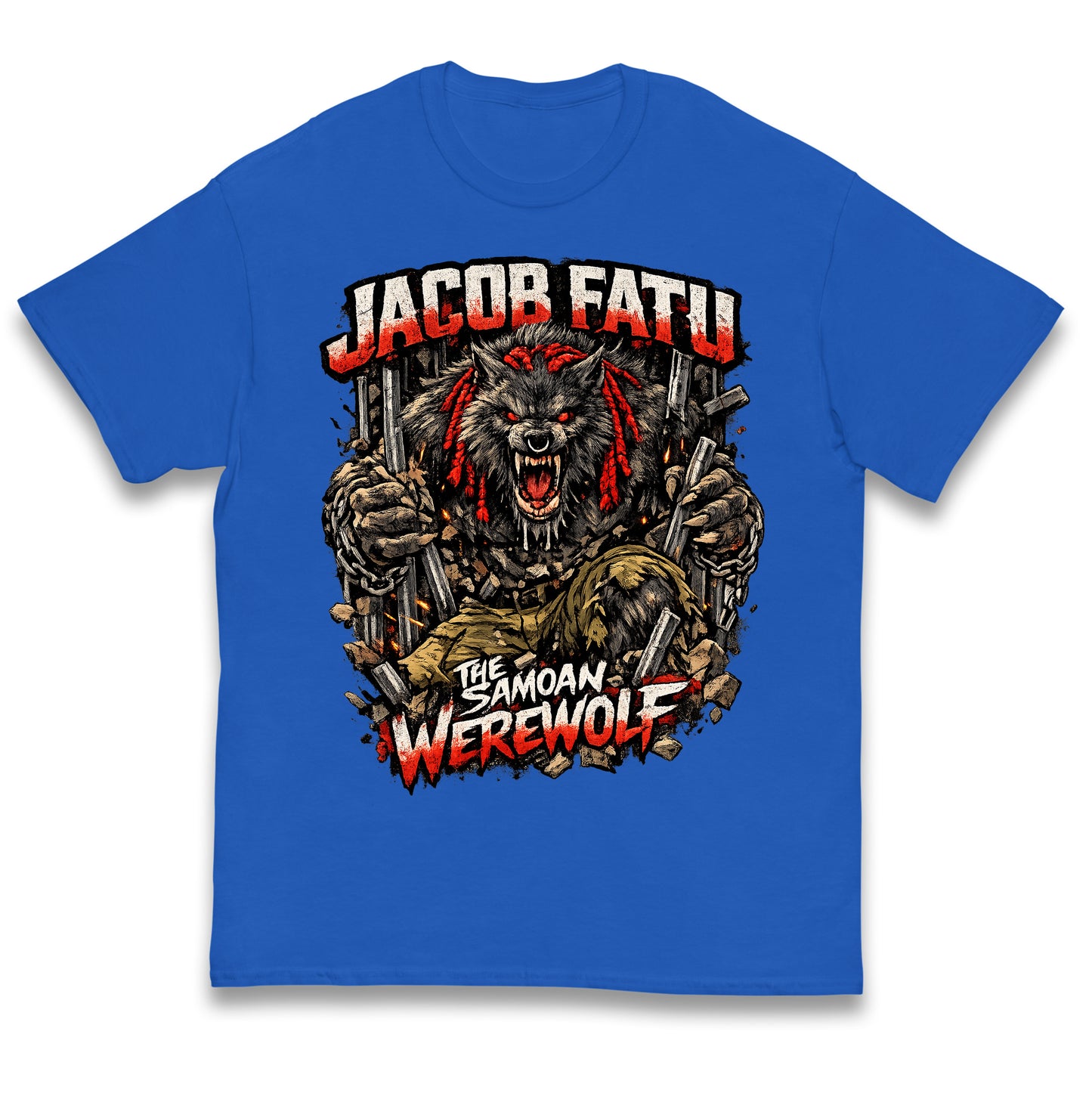 Jacob Fatu The Samoan Werewolf Kids T Shirt