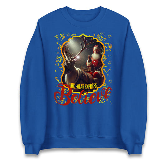 polar express christmas sweatshirt