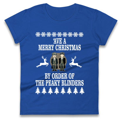 Peaky Blinders Christmas Ladies T Shirt