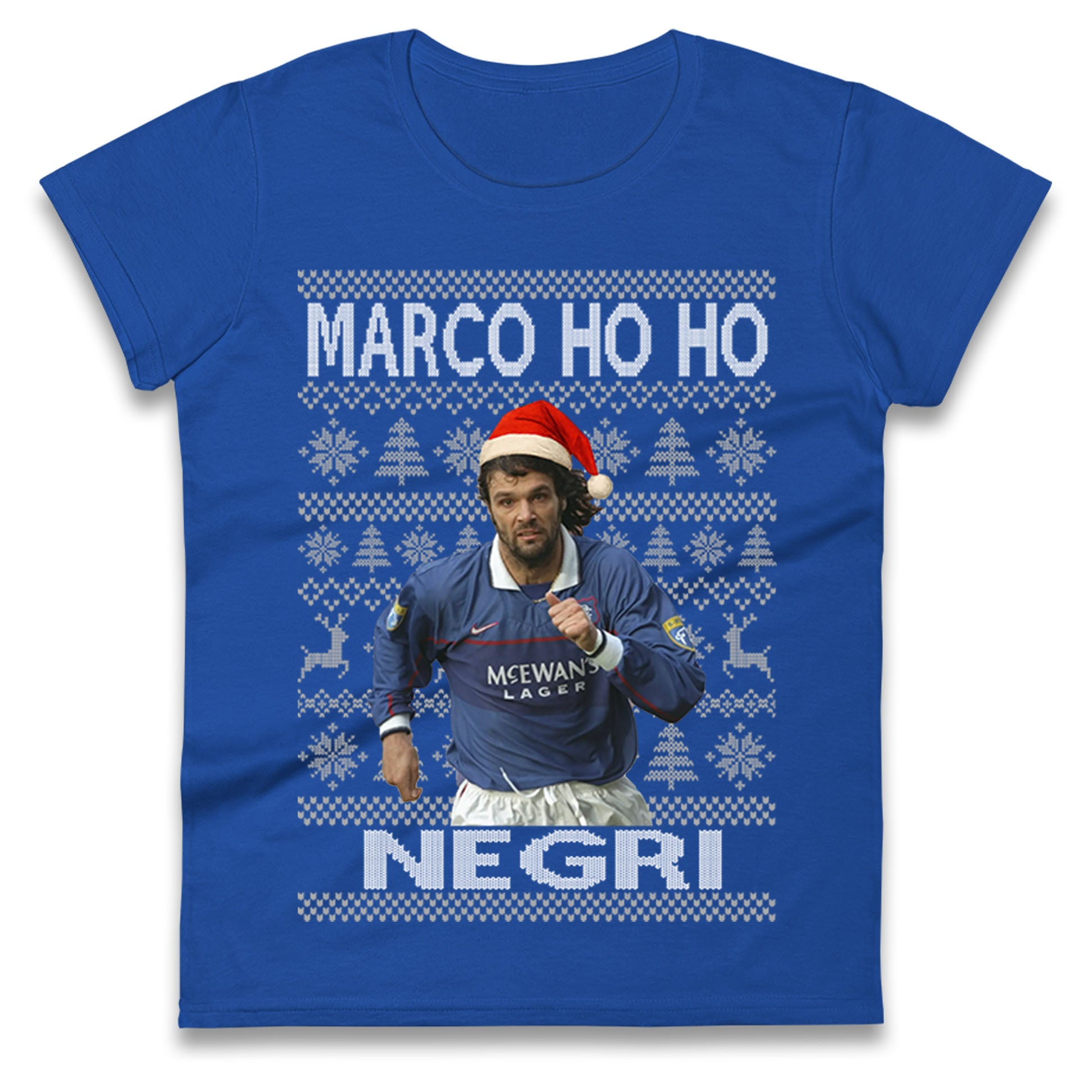 Rangers FC Christmas Ladies T Shirt 