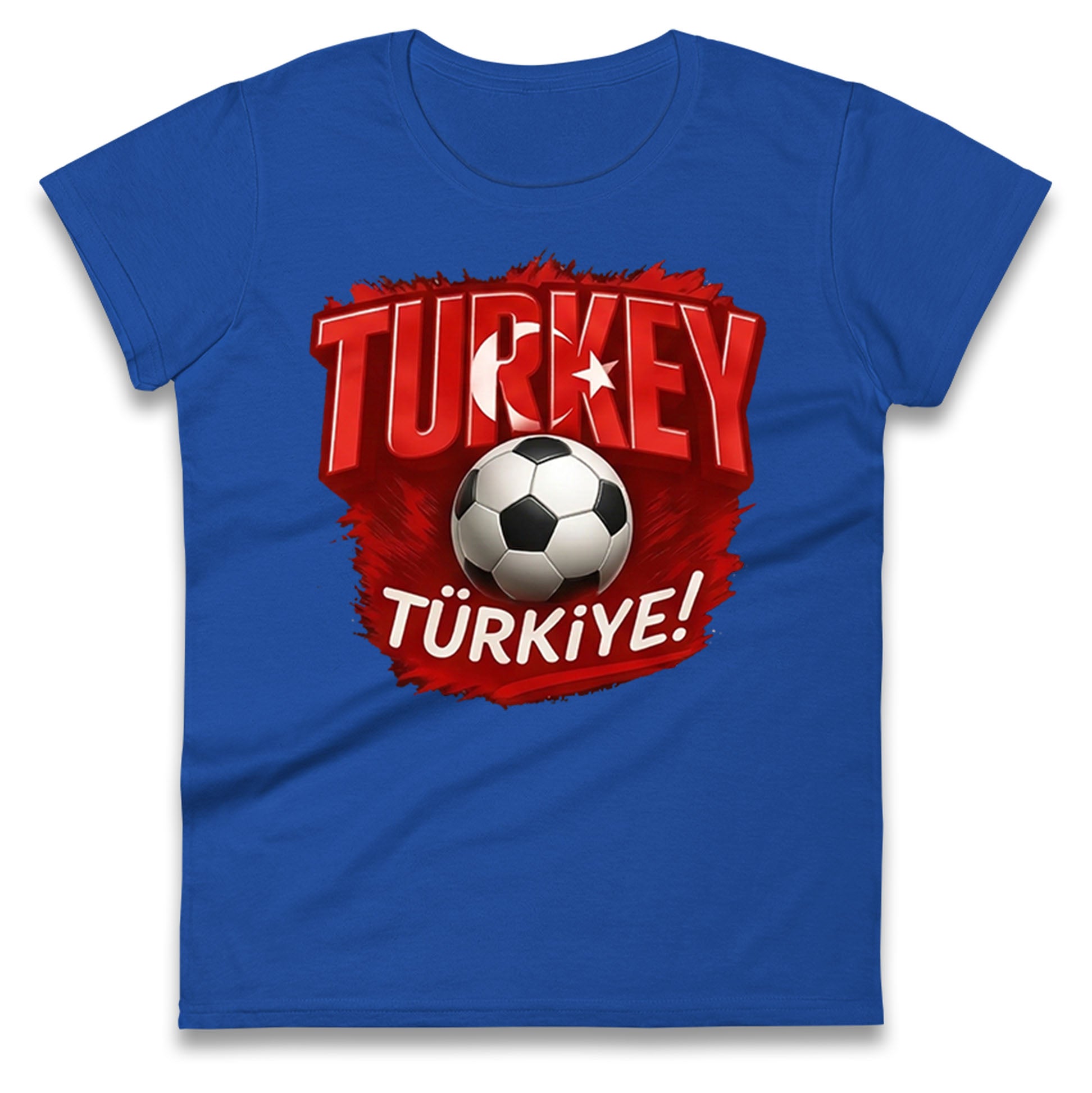 Turkey Retro World Cup Ladies T Shirt