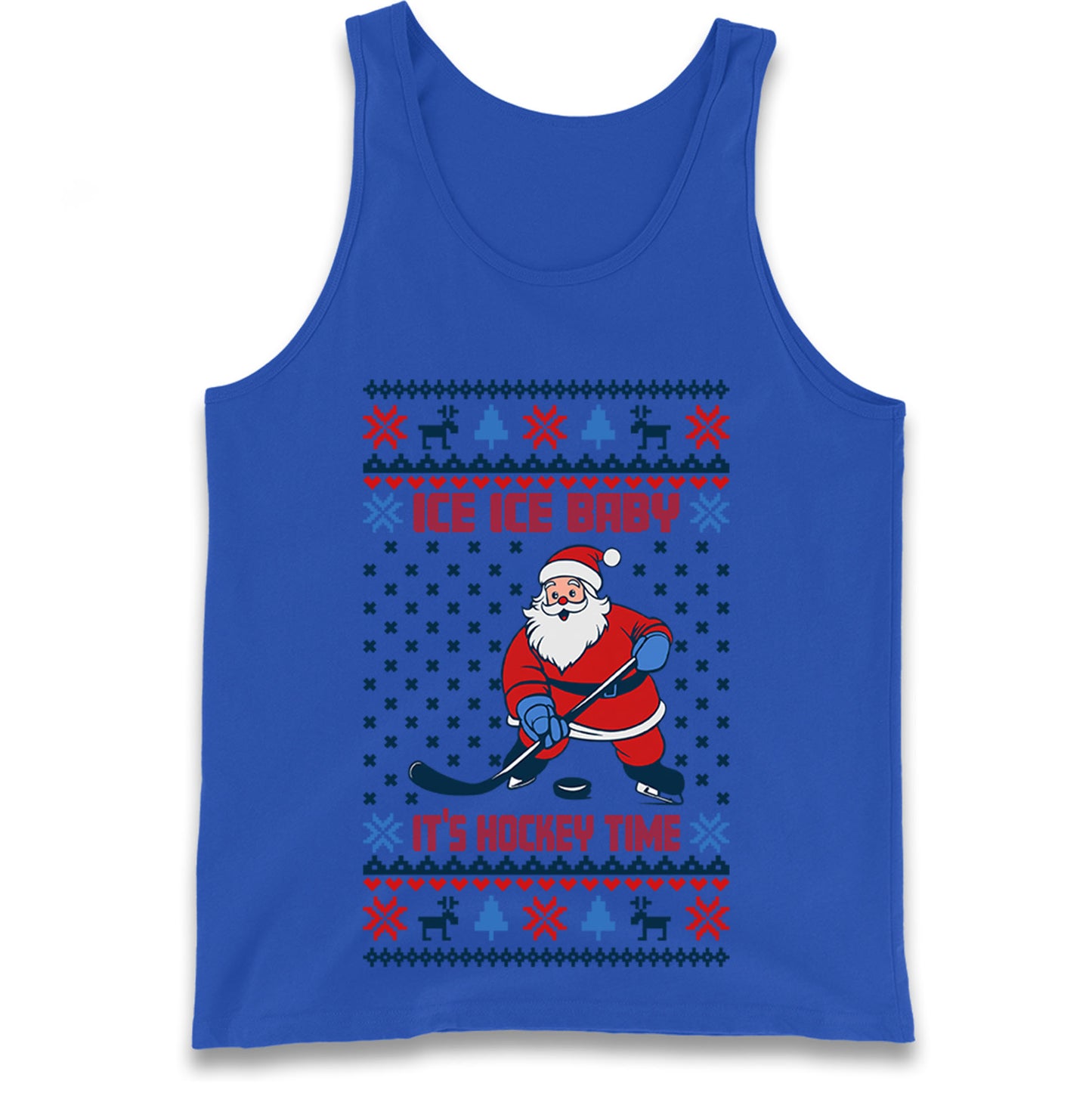 Hockey Christmas Tank Top
