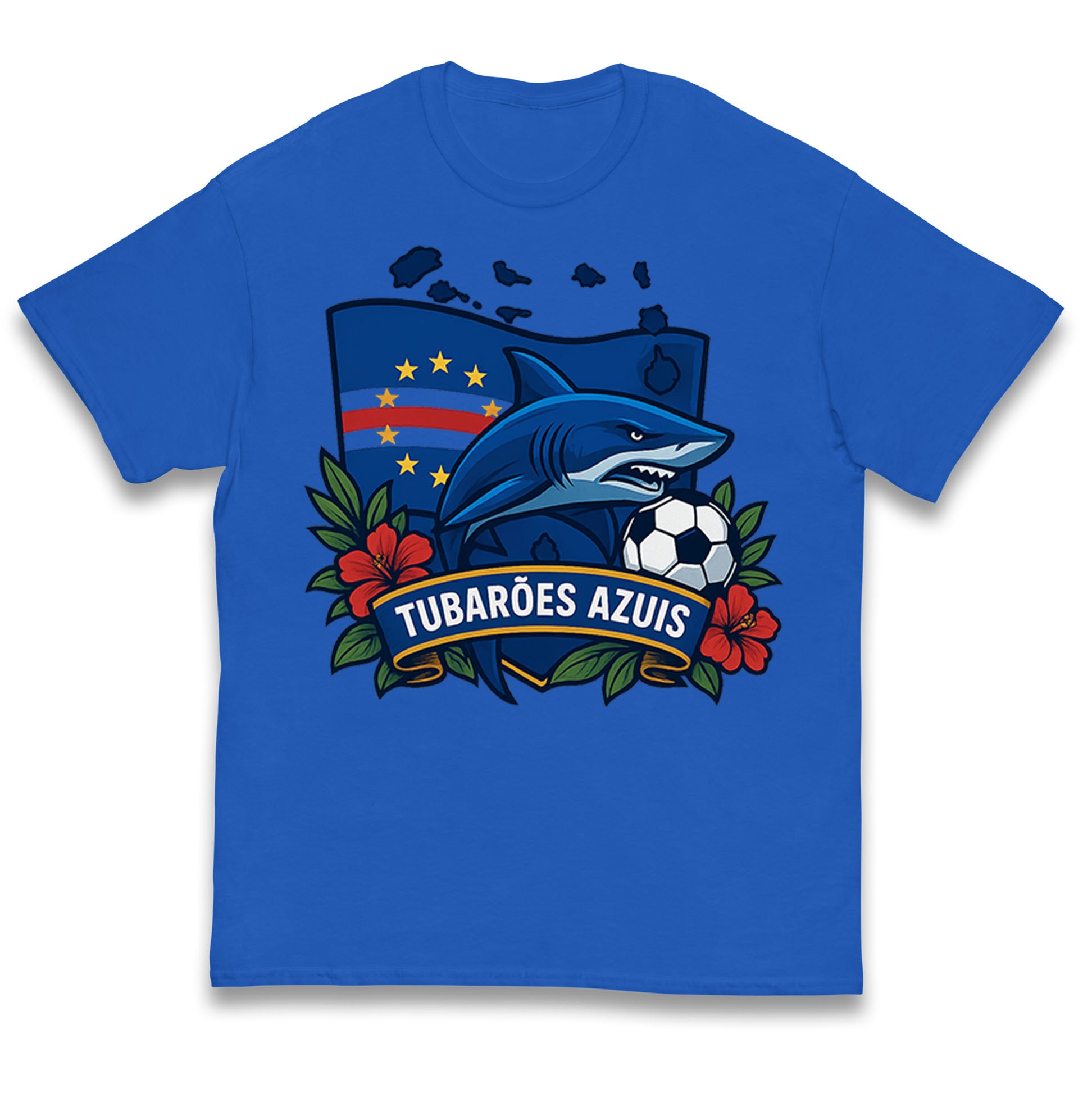 Cape Verde Football Kids T Shirt