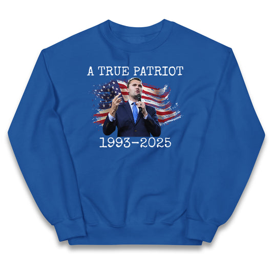 Charlie Kirk Tribute Kids Jumper