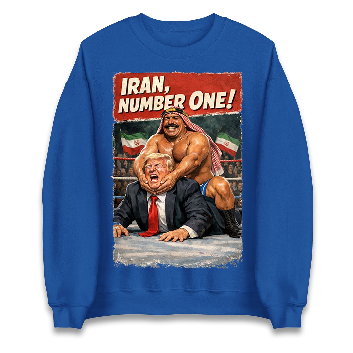 Donald Trump Iron Sheik Iran Wrestling Jumper