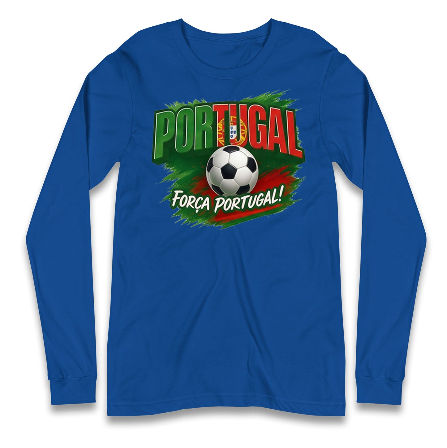 Portugal Retro World Cup Longsleeve T Shirt