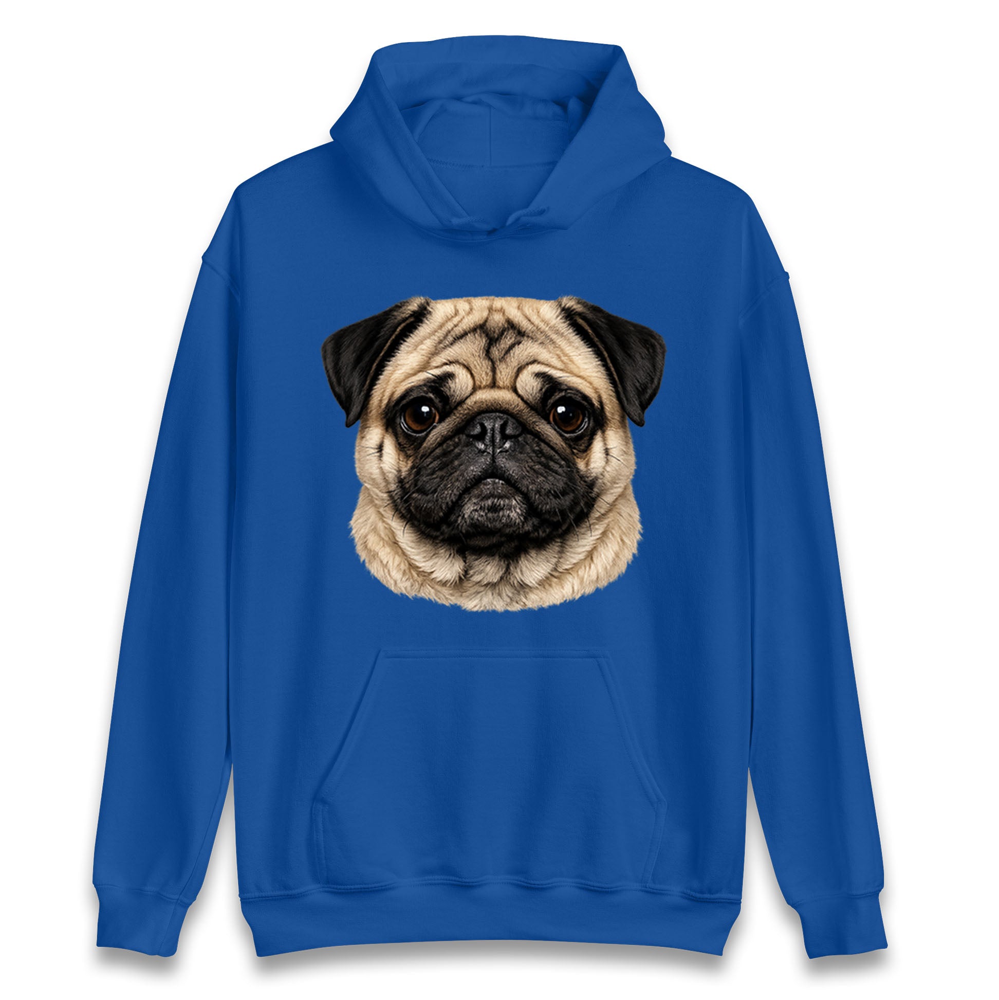 Pug Dog Face Hoodie