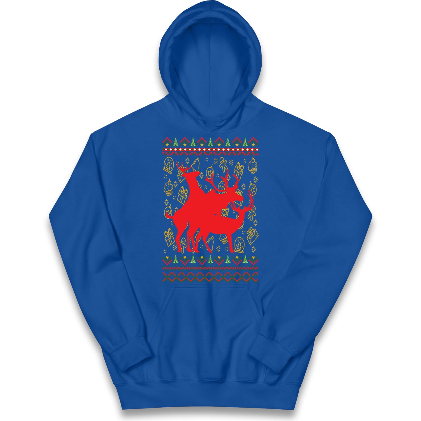 Reindeer Making Fun Christmas Hoodie