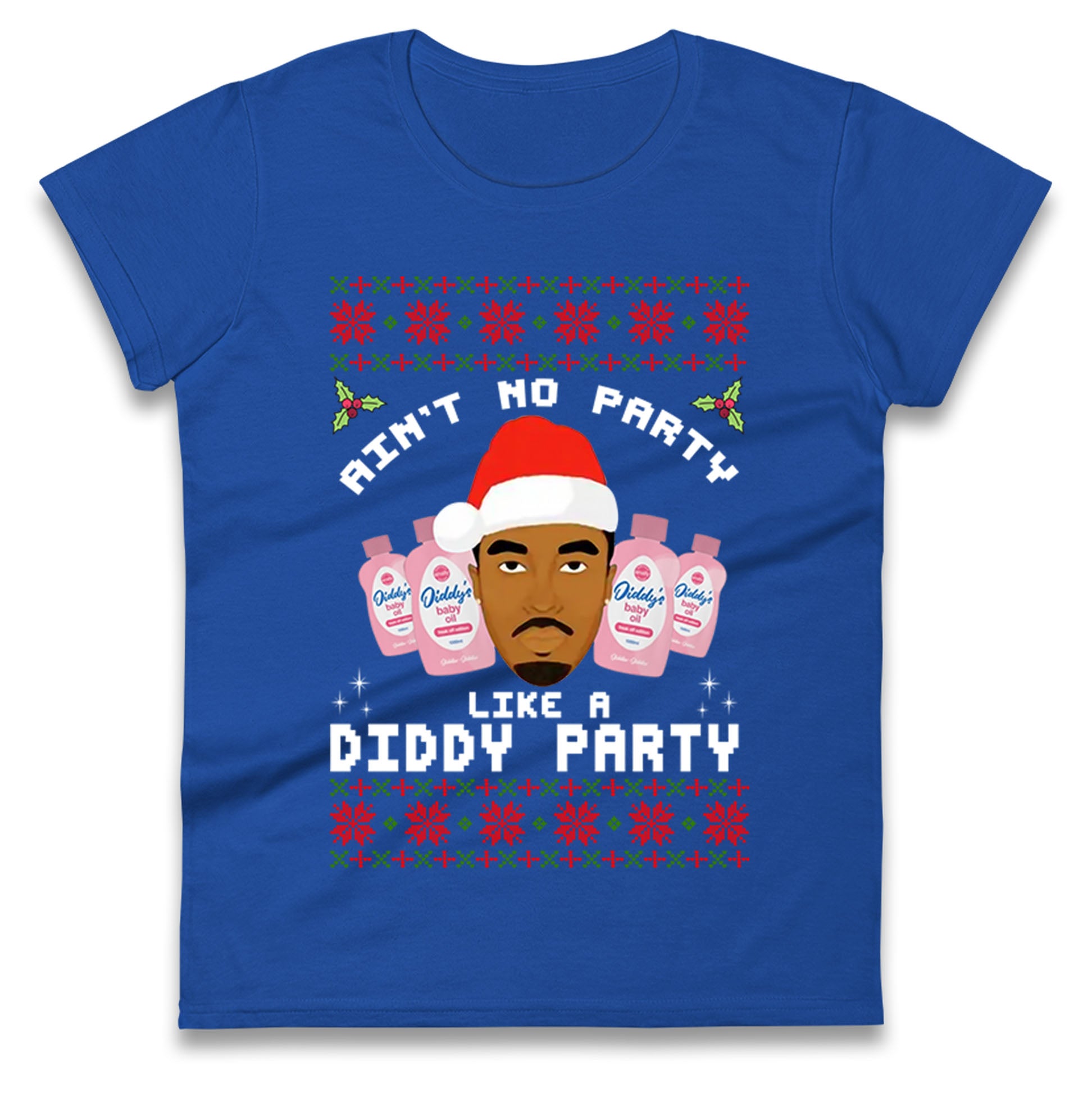 Diddy Christmas Ladies T Shirt