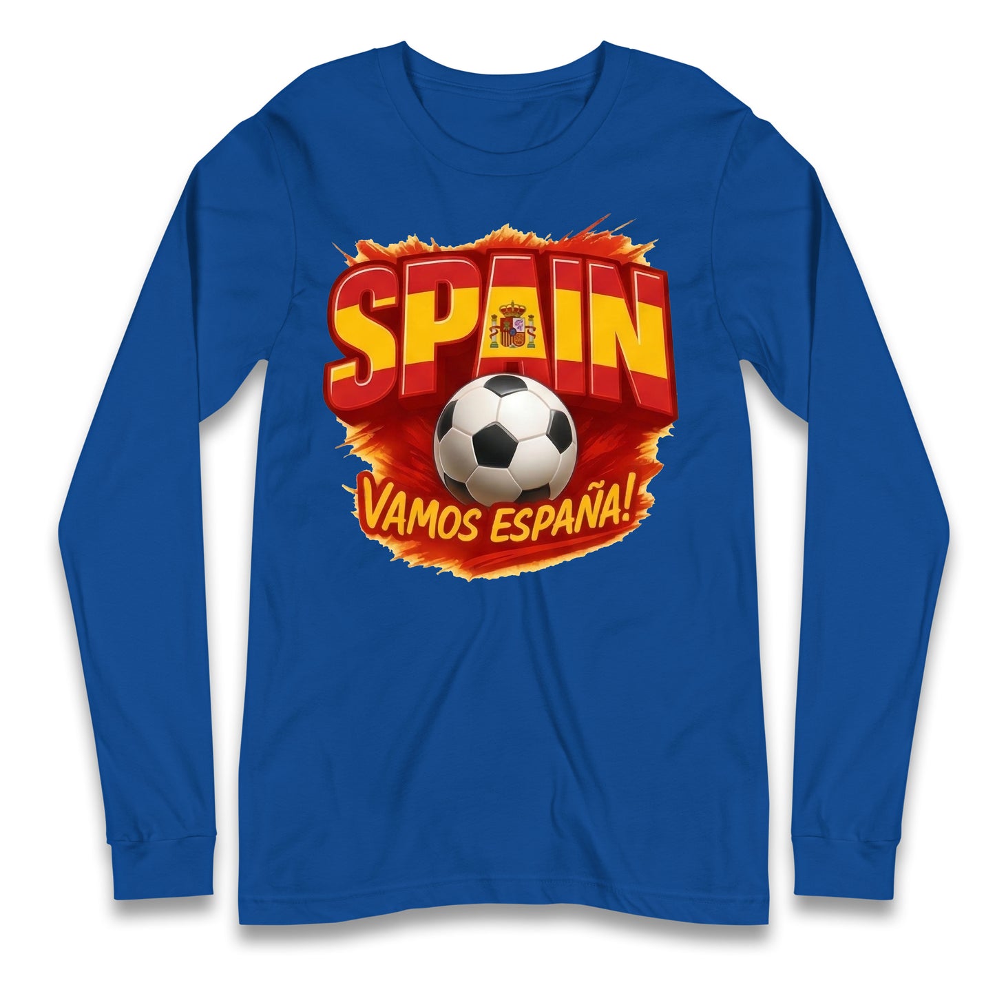 Spain Retro World Cup Longsleeve T Shirt