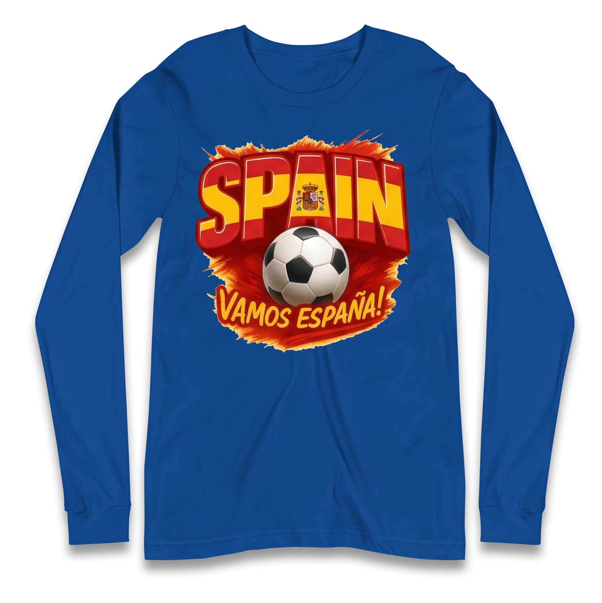 Spain Retro World Cup Longsleeve T Shirt