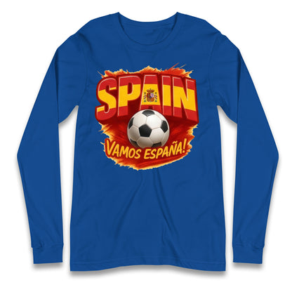 Spain Retro World Cup Longsleeve T Shirt