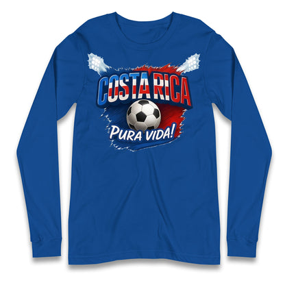 Costa Rica Retro World Cup Longsleeve T Shirt 