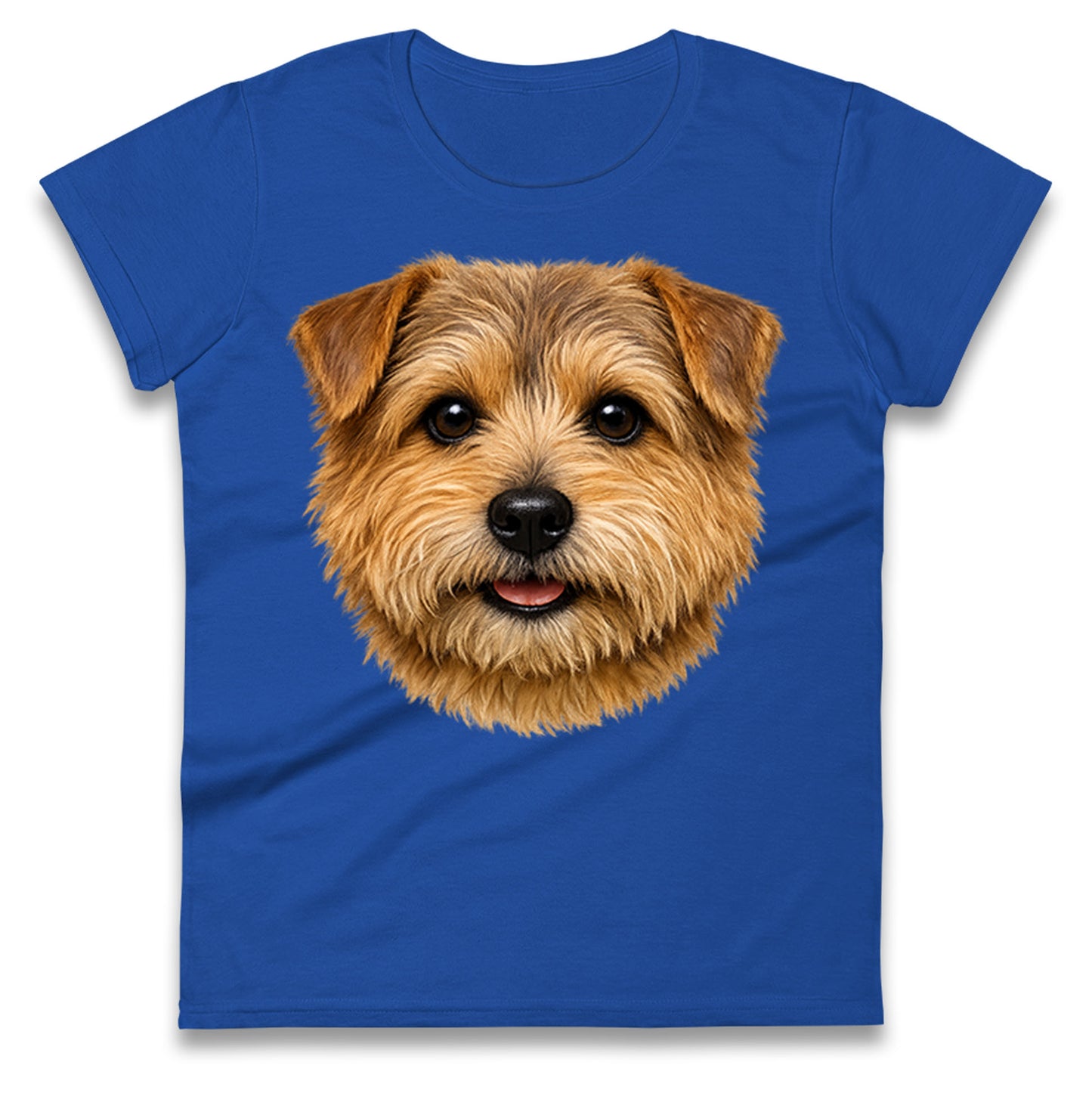 Norfolk Terrier Dog Face Ladies T Shirt