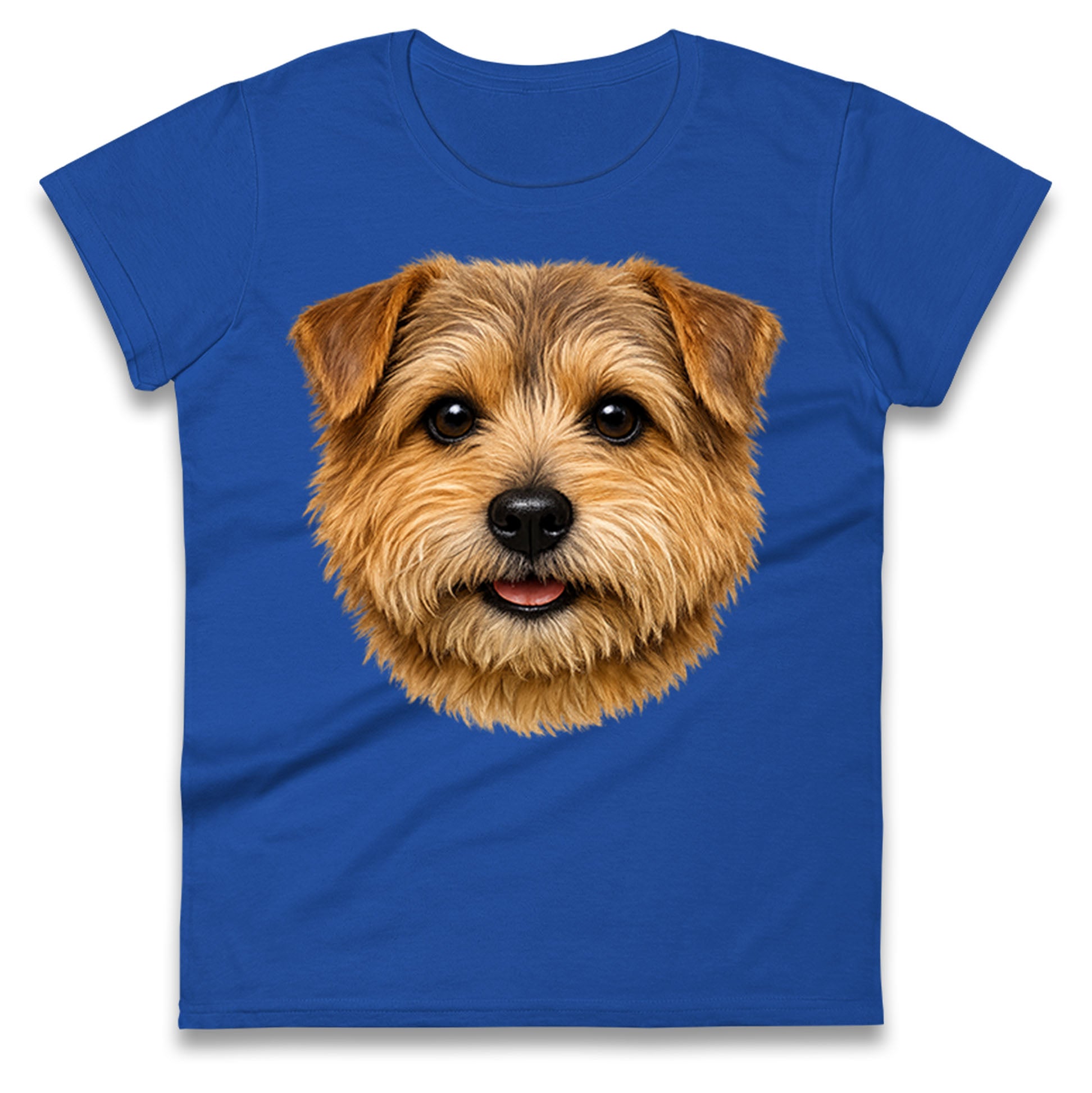 Norfolk Terrier Dog Face Ladies T Shirt
