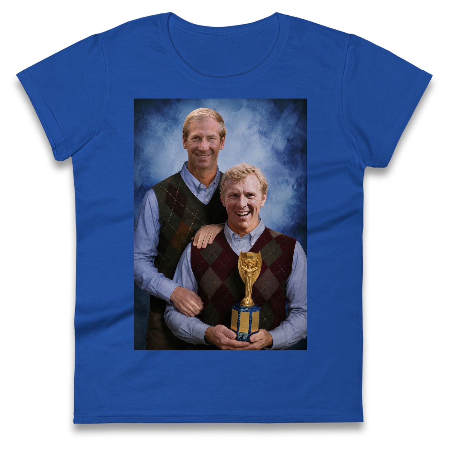 Bobby Moore Bobby Charlton Step Brothers Style England 1966 Ladies T Shirt