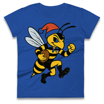 Wasps Rugby Christmas Ladies T Shirt