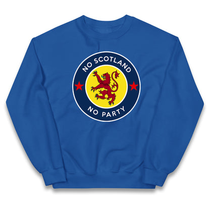 No Scotland No Party Kids Jumper