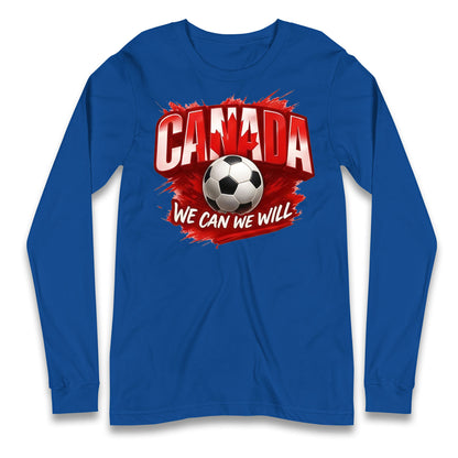 Canada Retro World Cup Longsleeve T Shirt 