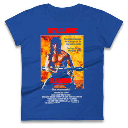 Rambo Movies Ladies T Shirt