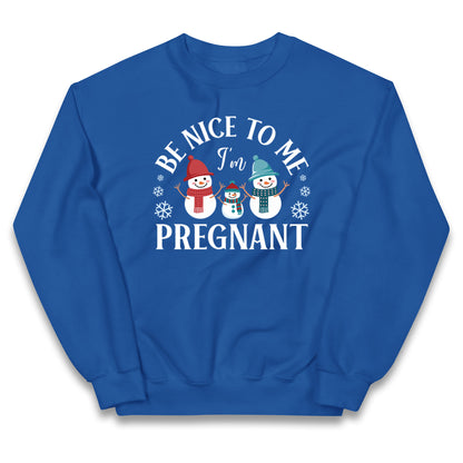 Pregnant At Christmas Kids Jumper