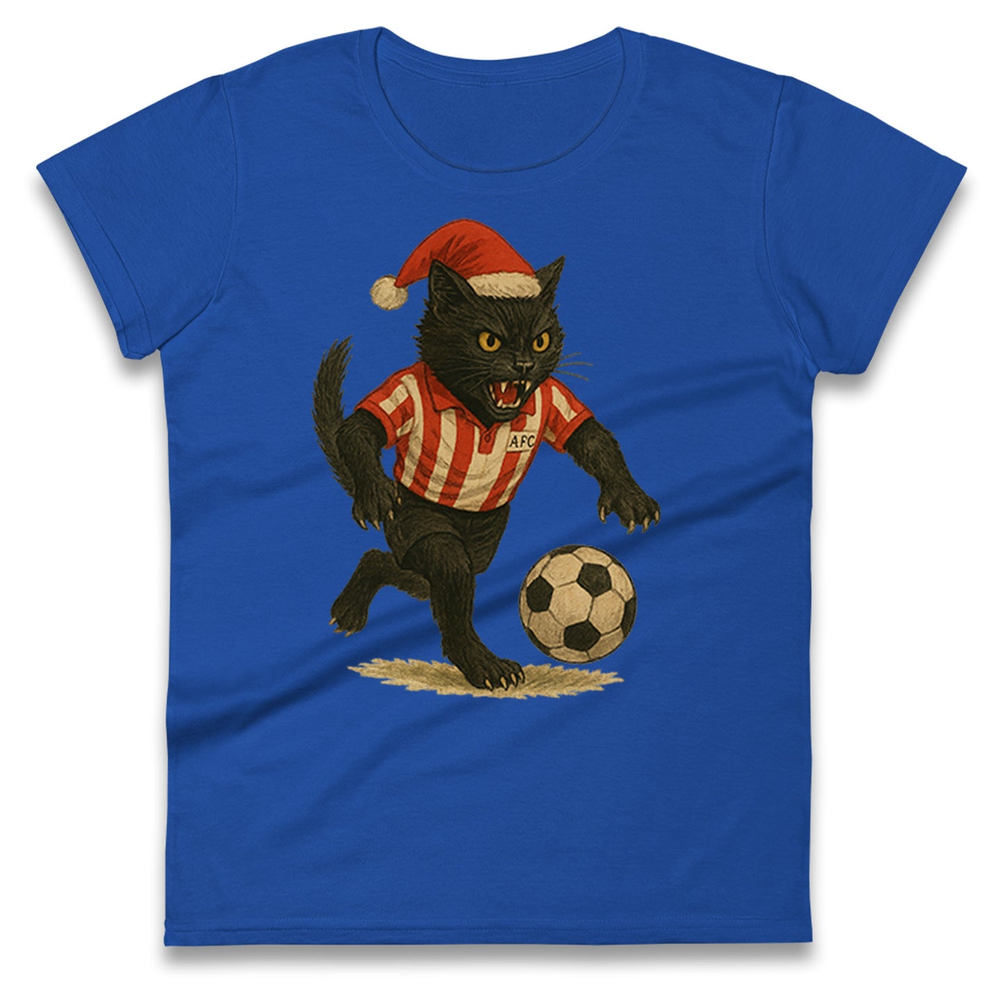 Sunderland Football Christmas Ladies T Shirt 
