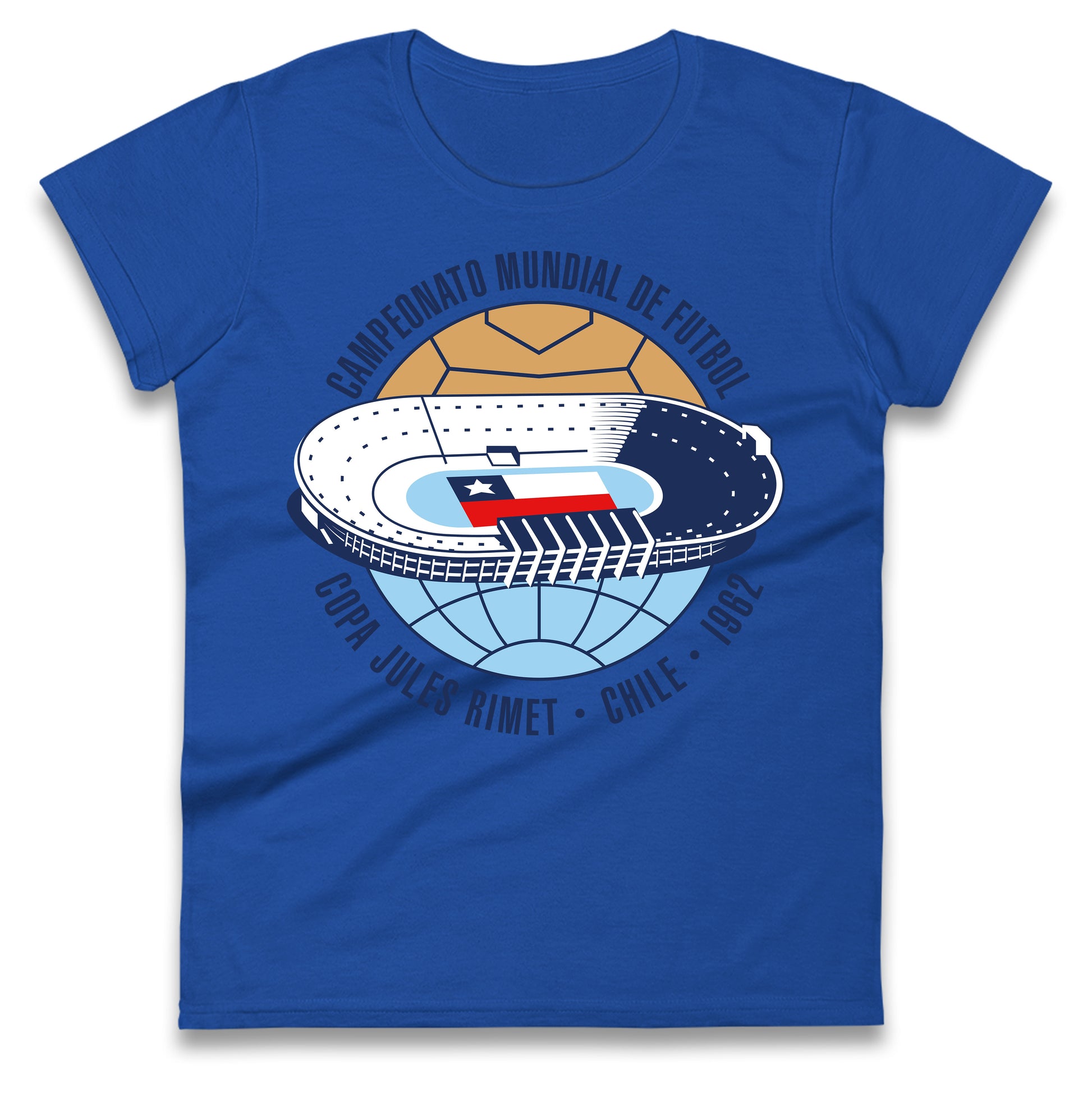 Chile 1962 Retro World Cup Ladies T Shirt 