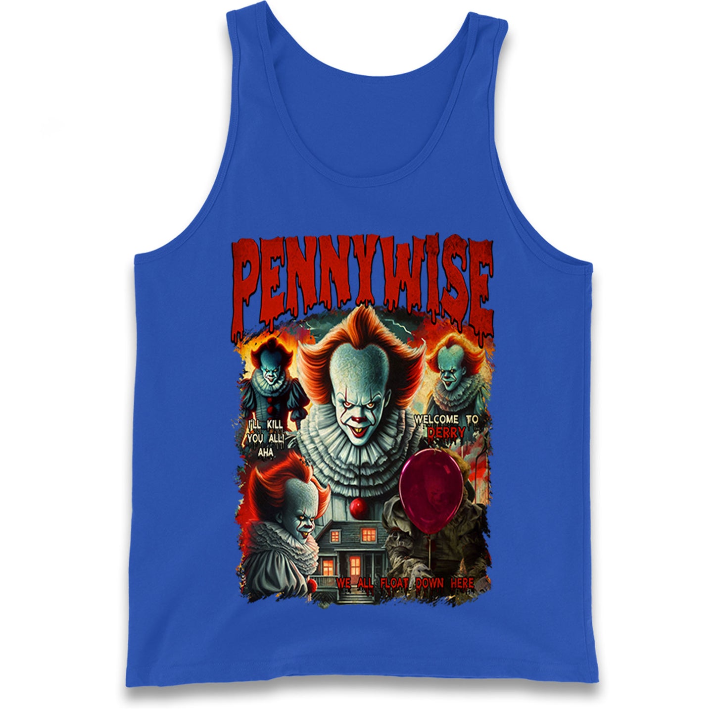 The Clown Pennywise Halloween Bootleg Tank Top