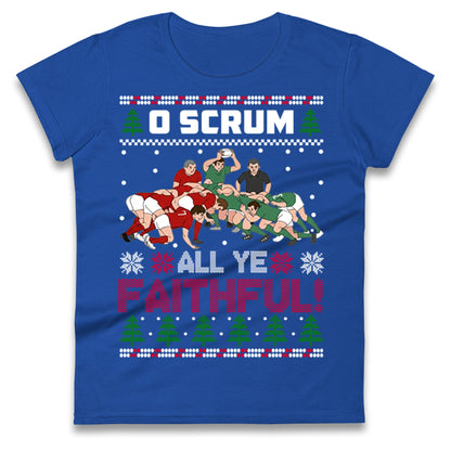 O Come All ye Faithfull Ladies T Shirt 