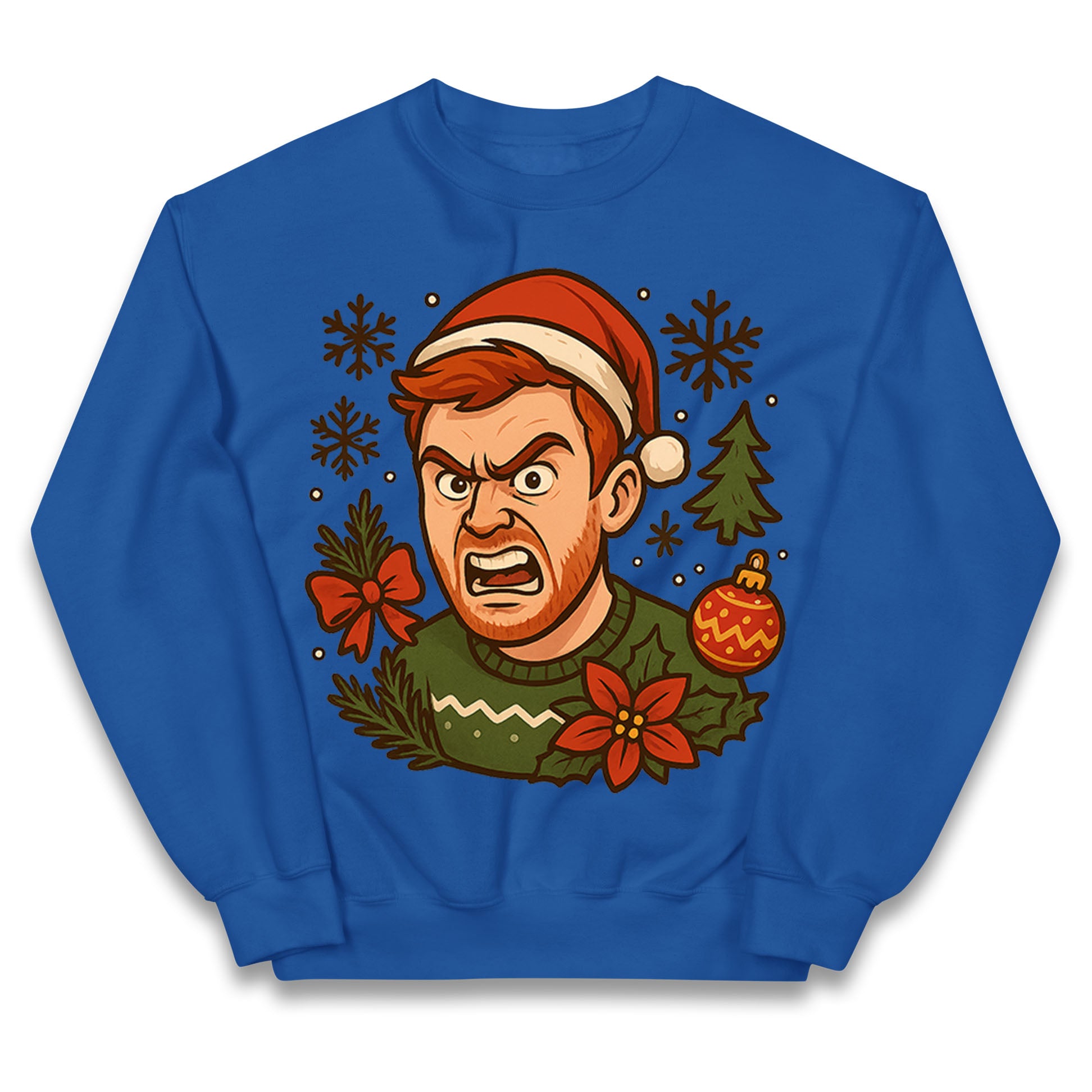 Angry Ginge Christmas Kids Jumper