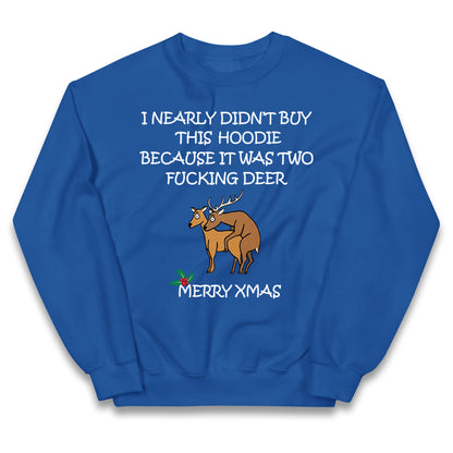 fucking deer christmas jumper
