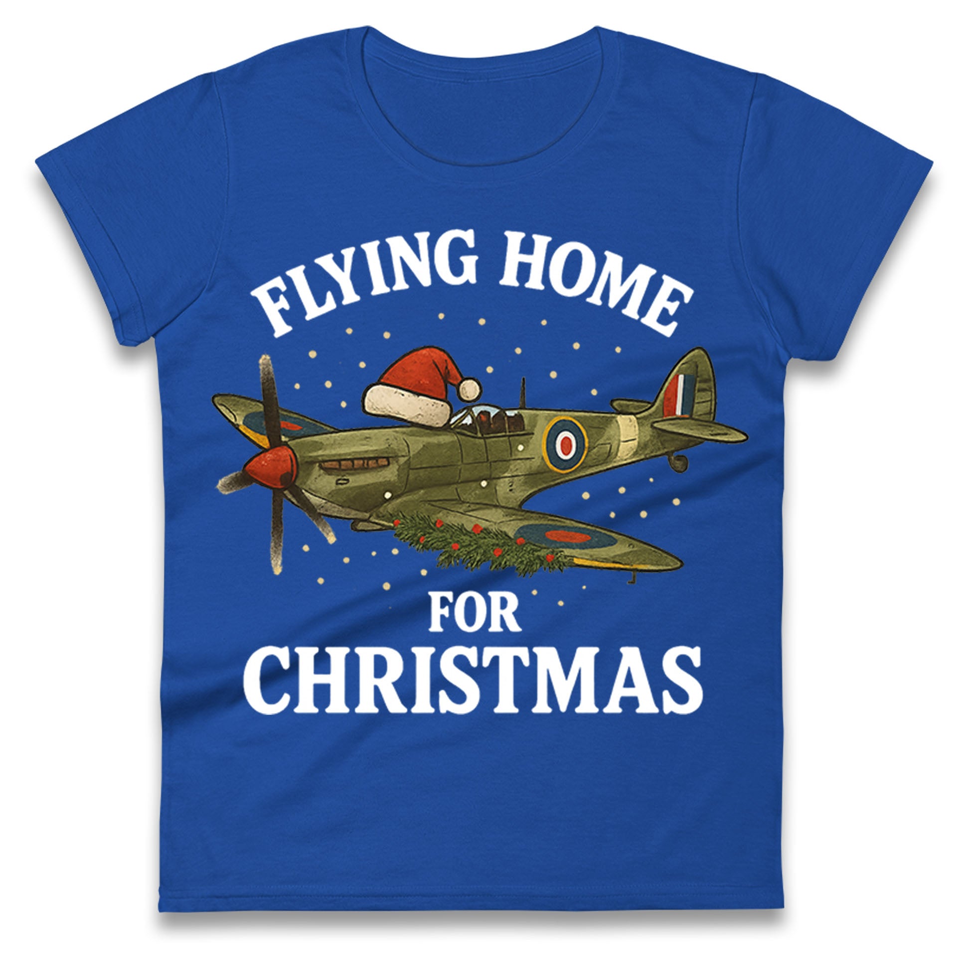 Spitfire Christmas Ladies T Shirt