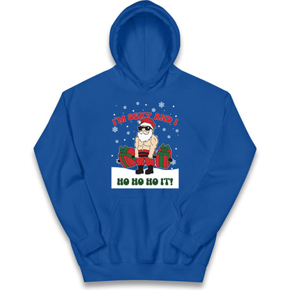 Santa Claus Ho Ho Ho Kids Hoodie