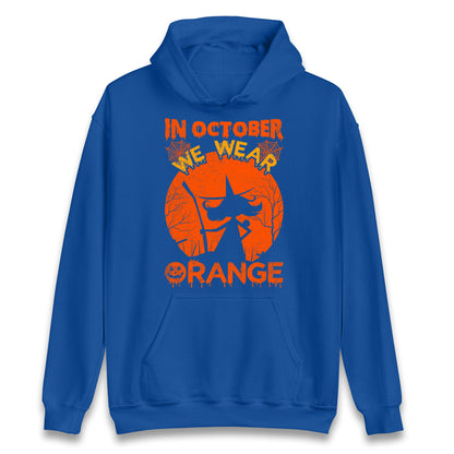 In October We Wear Orange Halloween Hoodie
