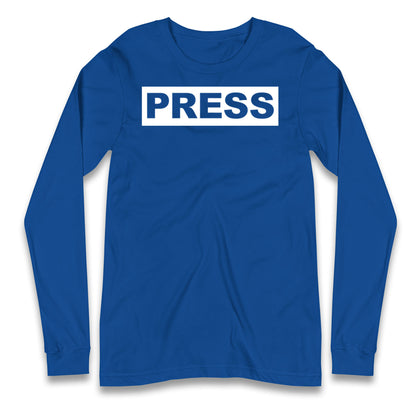 PRESS Palestine Inspired By Journalist Motaz Azaiza Longsleeve T Shirt