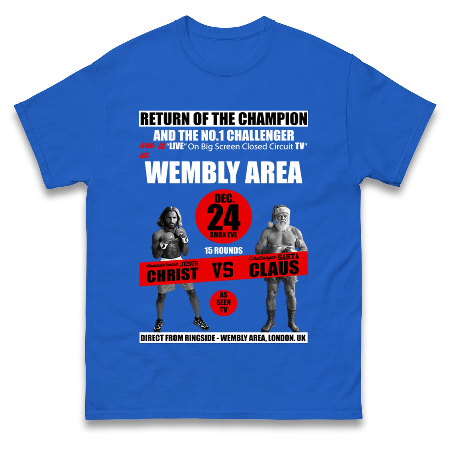 Jesus Christ Vs Santa Claus T Shirt