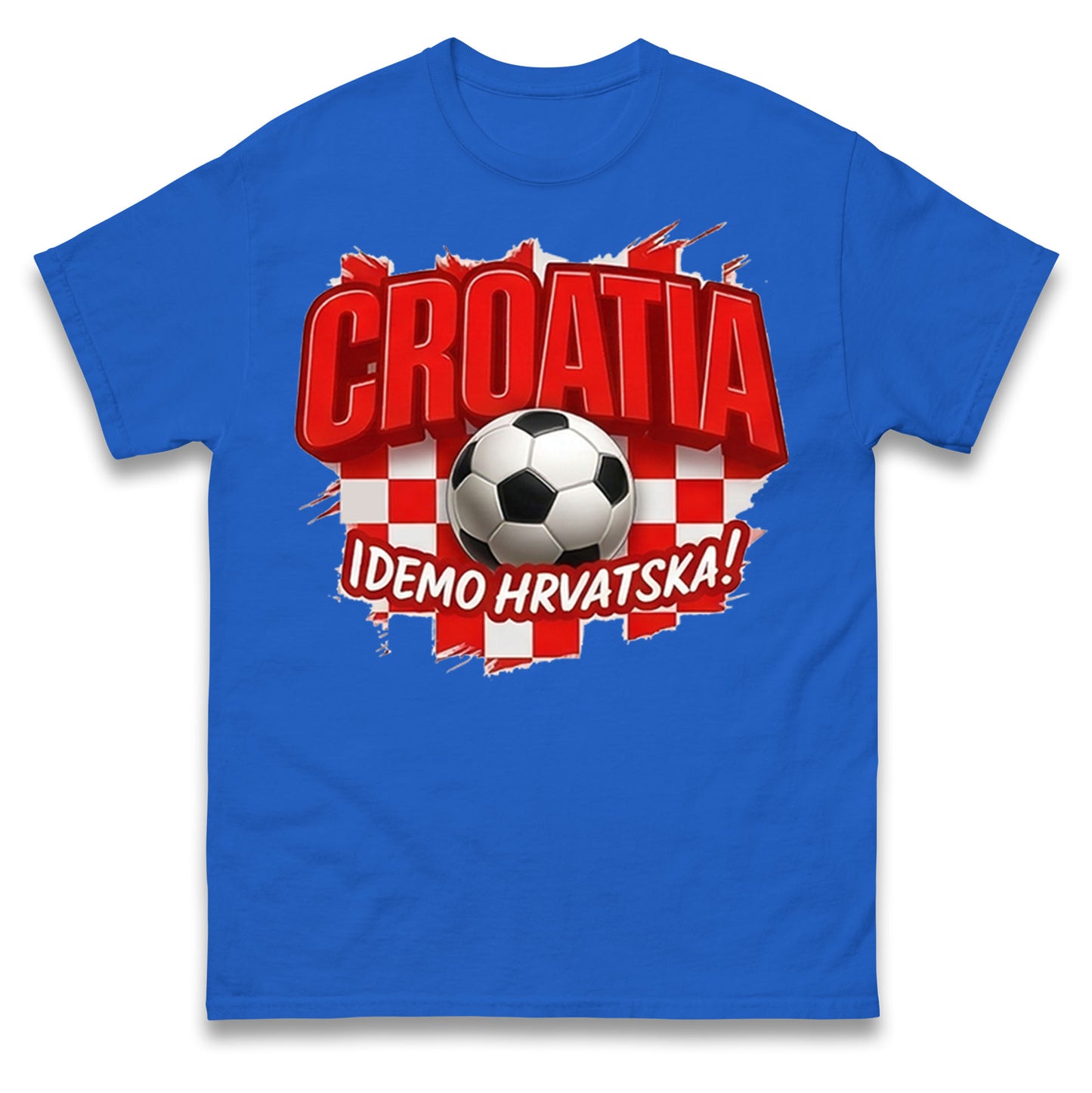 Croatia Retro World Cup T Shirt