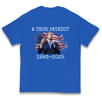 Charlie Kirk Tribute Kids T Shirt