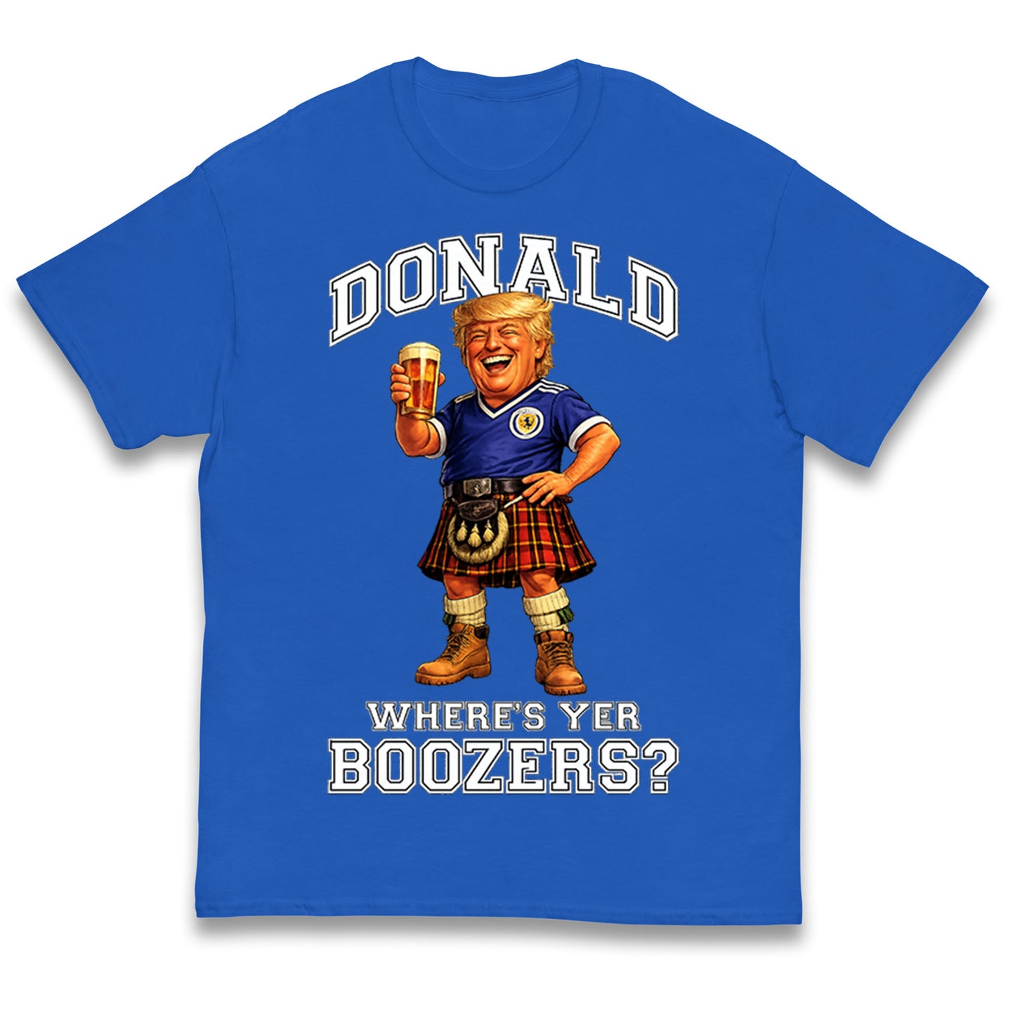 Donald Trump Scotland World Cup Kids T Shirt