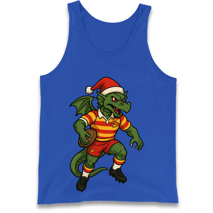 Retro Catalans Dragons Christmas Tank Top