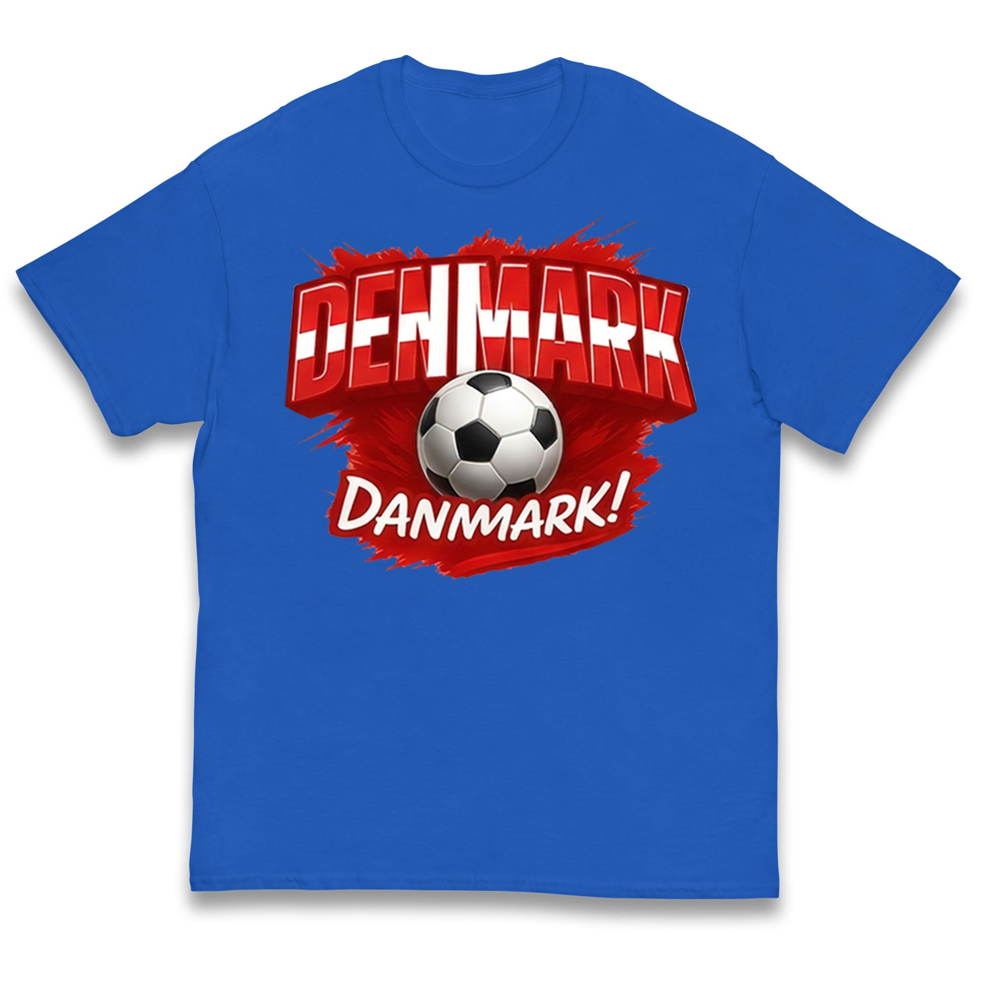 Denmark Retro World Cup Kids T Shirt