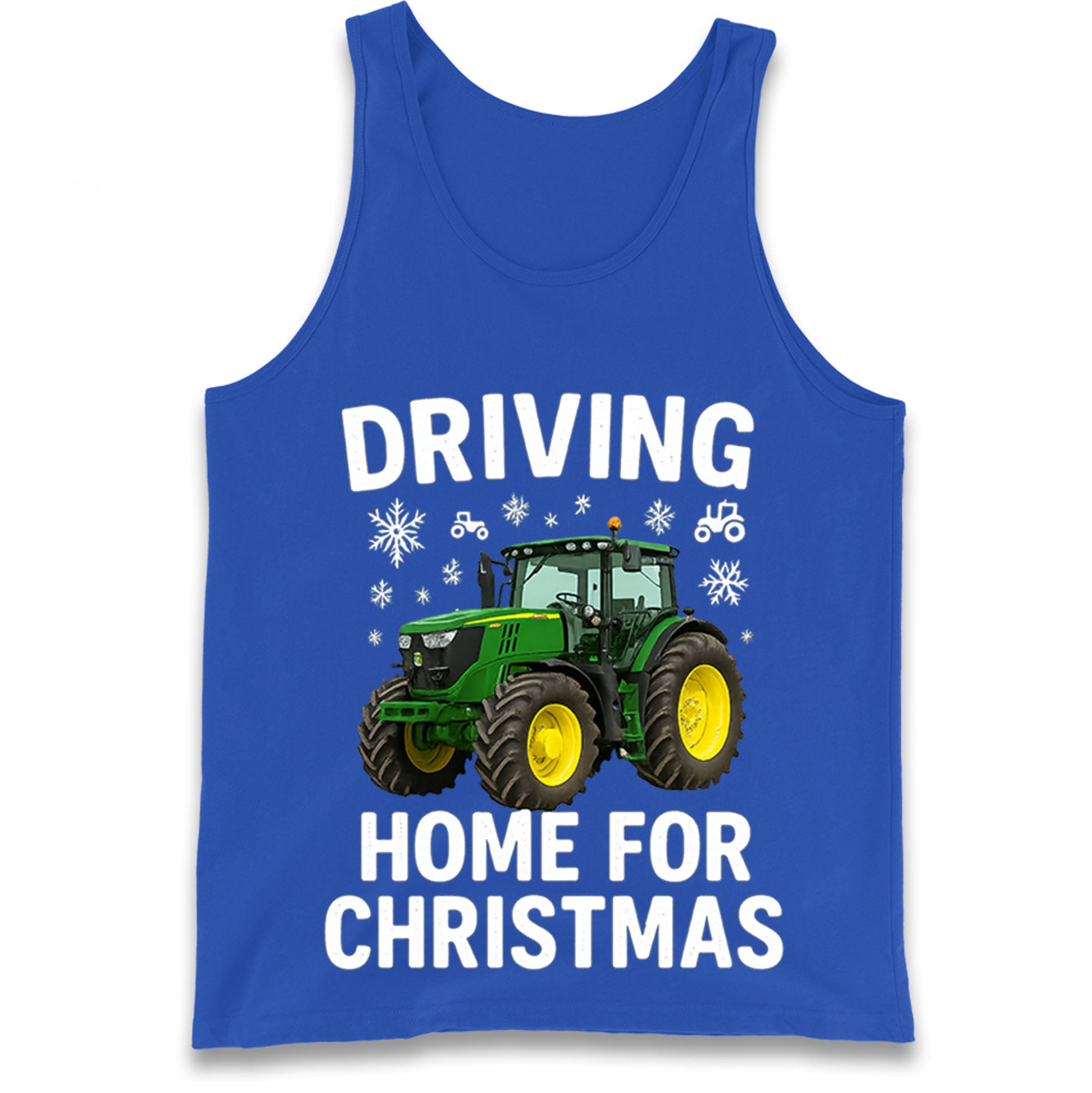 John Deere Tractor Christmas Tank Top 